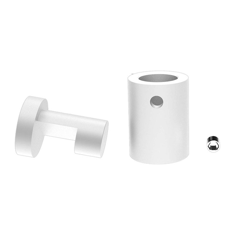 TOPNIKE Aluminum Edge Grip Standoffs, 3/4" x 1", Pack of 4 with Spacers for Glass, Acrylic, PVC - Image 2